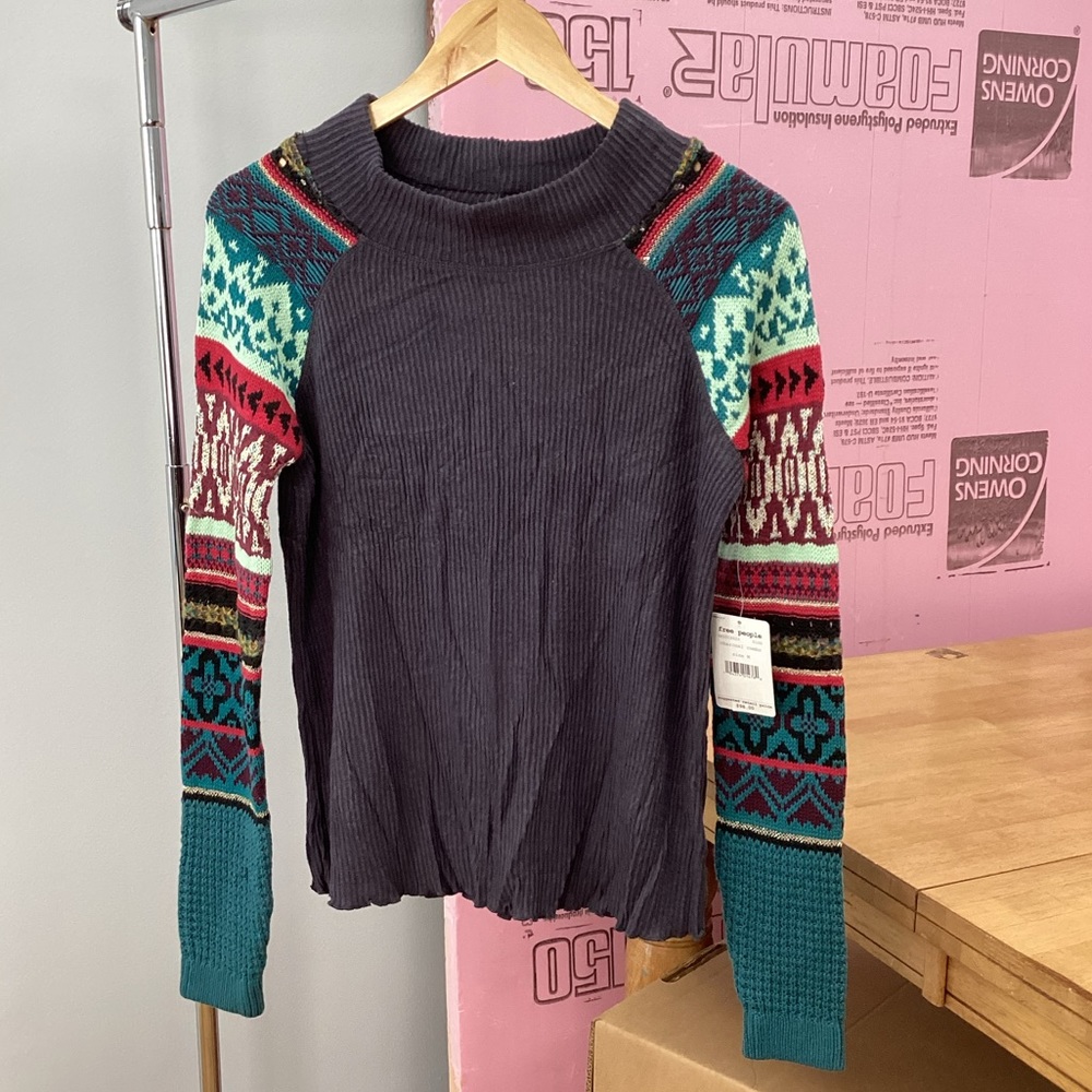 Free People Knit Sleeve Thermal NWT